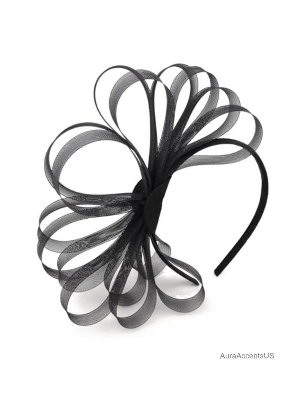 Ribbon Fascinator Headband Hair Clip Derby Tea Party Formal Accessory